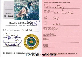 Der Begleithundepass