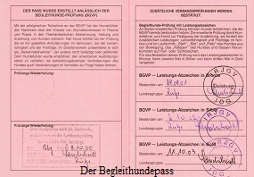 Der Begleithundepass